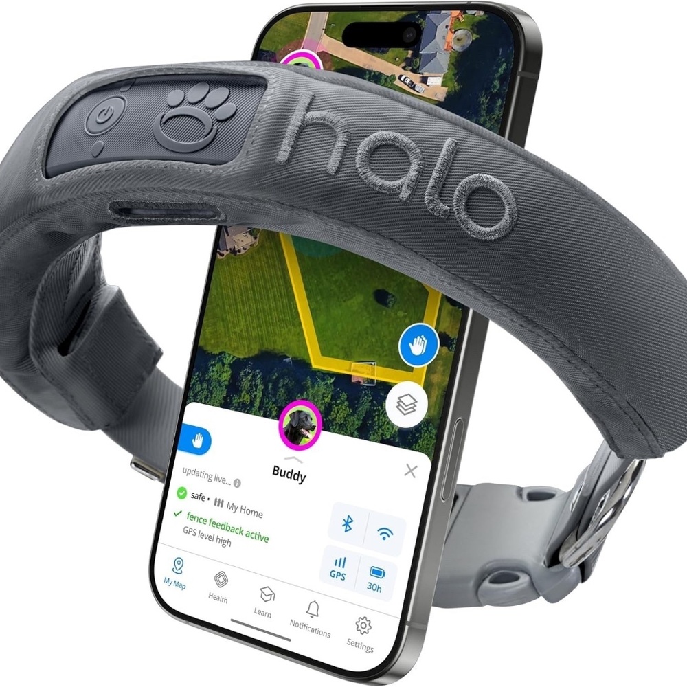 Halo Collar 3 Wireless Dog Fence Collar Size M/L - Gray - Mint Condition